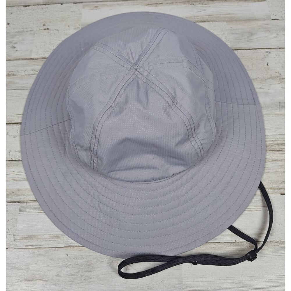 DULUTH TRADING Non-Stop Ripstop Sun Hat Mesh Sides Gray Floral Under Brim Sz S/M
